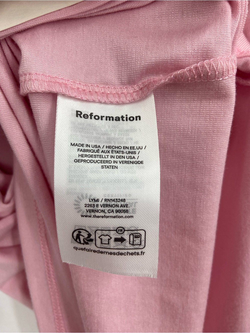NWOT Reformation Belle Knit Dress Pink Medium - Picture 7 of 9